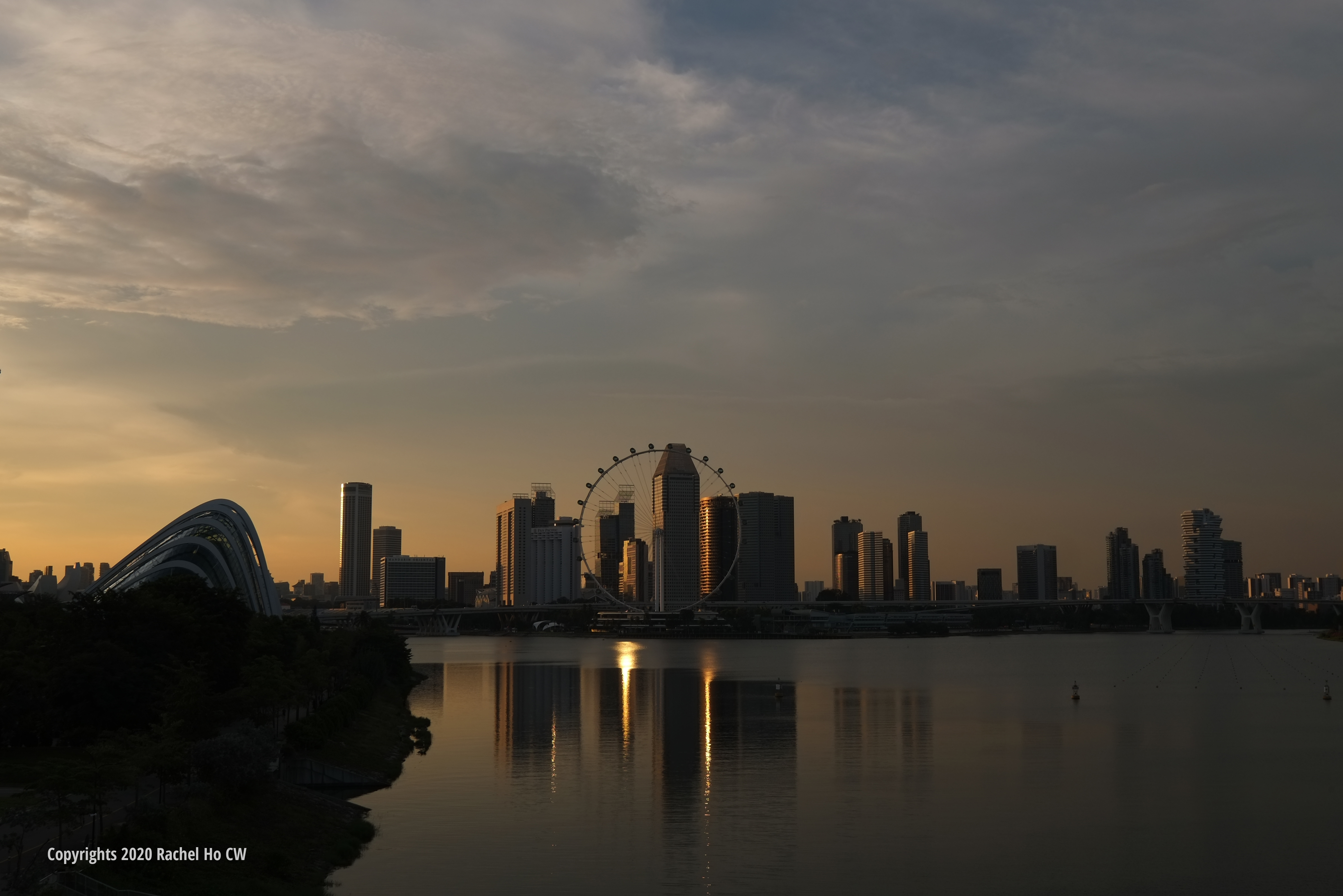 Image 5990 Sunset at Marina Barrage 6:29pm