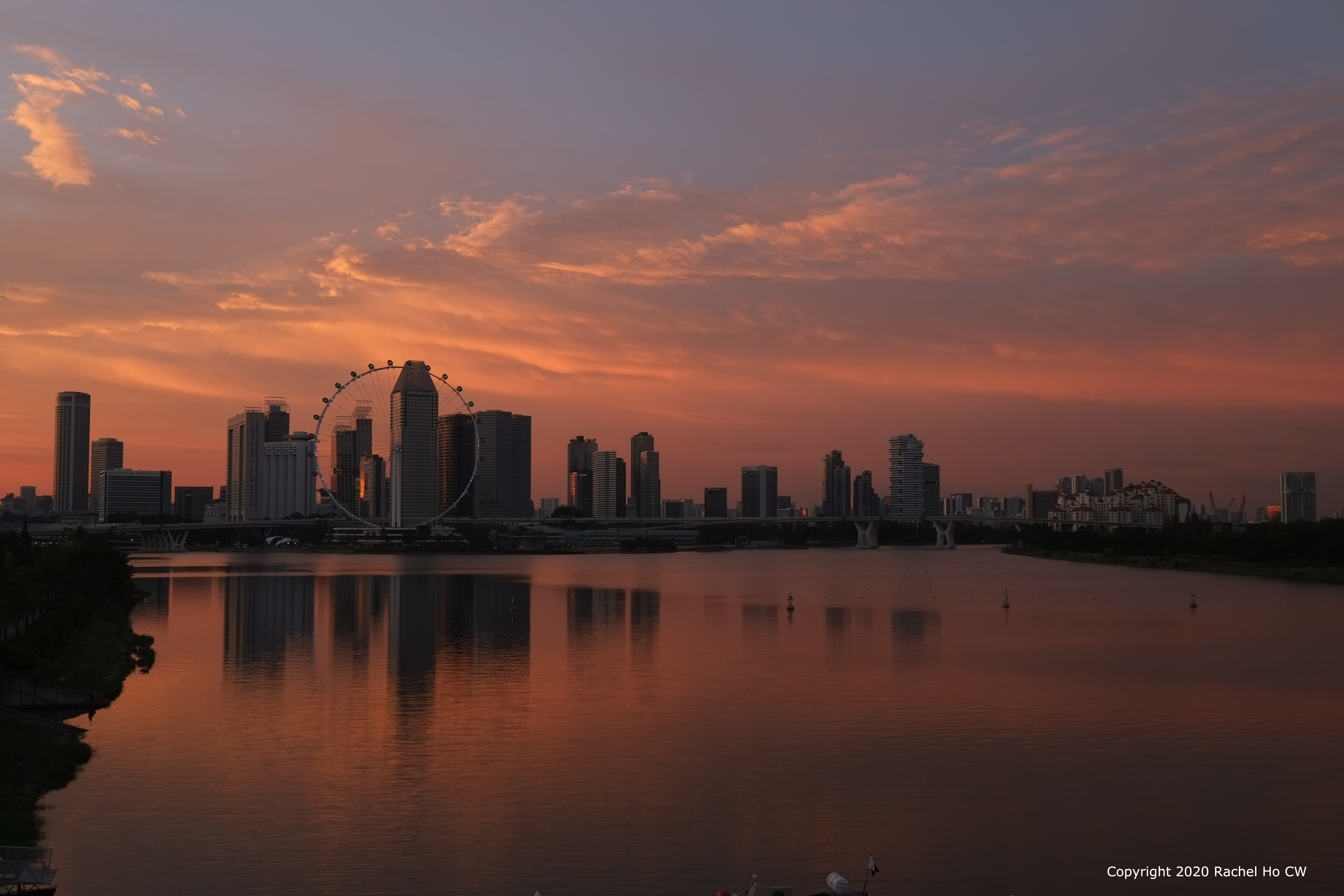 Image 6016 Sunset at Marina Barrage 6:50pm